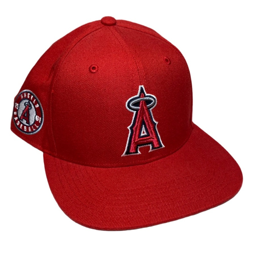 Los Angeles Angels MLB 47 Brand SnapBack Hat Red Sure Shot Forty Seven Cap OSFA